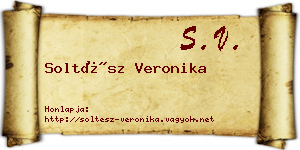 Soltész Veronika névjegykártya