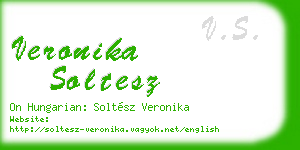 veronika soltesz business card
