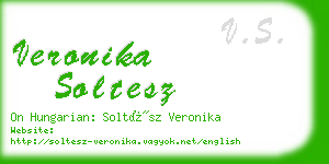 veronika soltesz business card